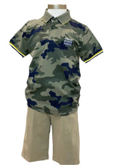 'Urban Statement' Camouflage Top and Short Set