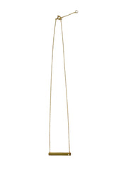 Gold Star Solo Bar Pendant Necklace