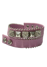 Pink Wrap Pyramid Bracelet