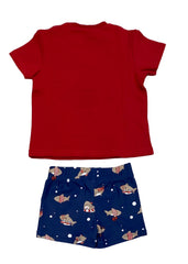 Mayoral Animal Print Top and Swim Short Set