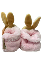 Pink Rattle Booties