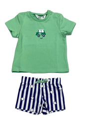 Mayoral Car Print Top and Swim short Set