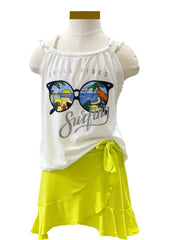 'Chill Vibes Surfing' Print Top and Short