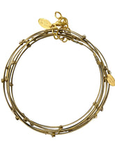 Gold and Black Wired Bangles