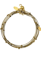 Gold and Black Wired Bangles