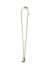 Initial Pendant "J" Necklace