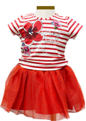 Stripe Top and Tulle Skirt