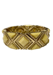 Diamond X Stretch Ivory Bracelet