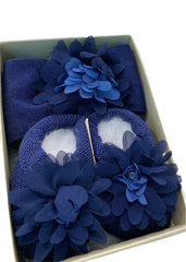 Two-Tone Flower Bootie Headband Set