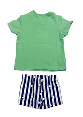 Mayoral Car Print Top and Swim short Set
