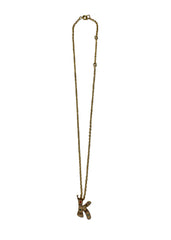Initial Pendant "K" Necklace