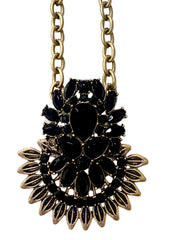 Black Peacock Set Necklace