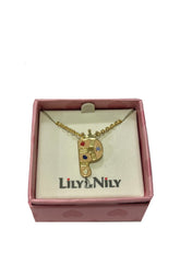 Initial Pendant "P" Necklace