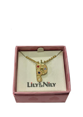 Initial Pendant "P" Necklace