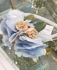 Floral Embroidered Organza Dress Set