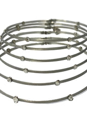 Silver Wired Bangles