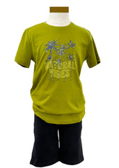 'Natural Vibes' Cococnut Design Top and Short Set