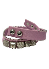 Pink Wrap Pyramid Bracelet