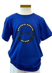 Half Circles Logo Print Cotton T-Shirt Boy