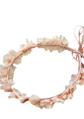 Peach Floral Crown Headband