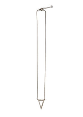 Silver Triangle Halo Pendant