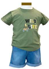 'Wild Life' Print Short Set