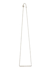 Isaz Bar Pendant Necklace - Silver