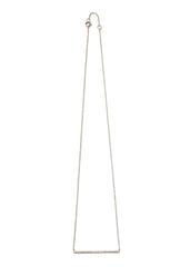 Isaz Bar Pendant Necklace - Silver