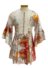 Roberto Cavalli Multi-Color Undersea Print Dress