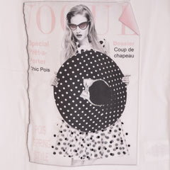 White Pink Black Vogue Top Long Sleeve T-Shirt