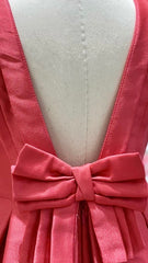 Fuschia Satin Dress