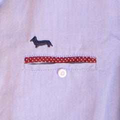 Blue Red Shirt With Chest Pocket Shirt