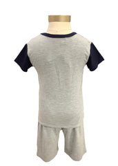 Back Car Design Pyjamas Top and Short Set