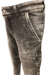 Black Young Versace Faded Black Regular Fit Jeans