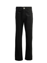 Black Young Versace Black Slim Fit Trousers