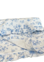 Blue Heart Blossom Blanket