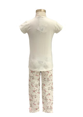 Flowers and Butterflies Pyjama Top and Pants Set