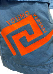 Blue Orange Young Versace Blue Cargo Shorts