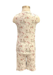 Floral Sleeveless Pyjama Top and Short Set