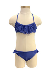 Blue Two-piece laced Bikini