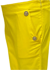 Yellow Canary Yellow Versace Trouser Trousers