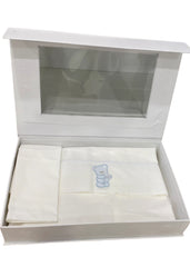 'DAD' Bear Embroidered Pushchair Linen Set