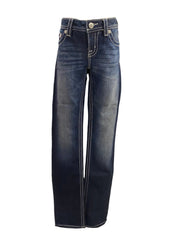 Navy Blue Studded and Angels Wings Sequins Pants