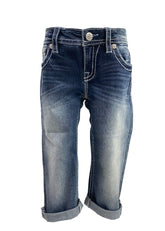 Multi Color Sequins Cuffed Capri Quarter Pants