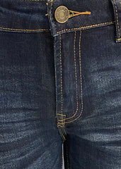 Destroyed Deep Indigo Skinny Jeans