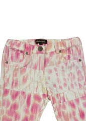 Pink Faded Pink Print Trousers