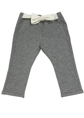 White Shiny Silver with Bow Trousers