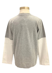 Gray White Red Guitar and Roses Long Sleeve Long Sleeve T-Shirt