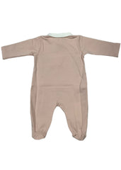 Pink Squirrel Embroidered Romper