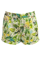 Green Multi Floral Shorts